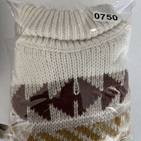 Anthropologie Elsamanda Womens S Sweater Alpaca Blend Southwestern Turtleneck - Picture 16 of 16